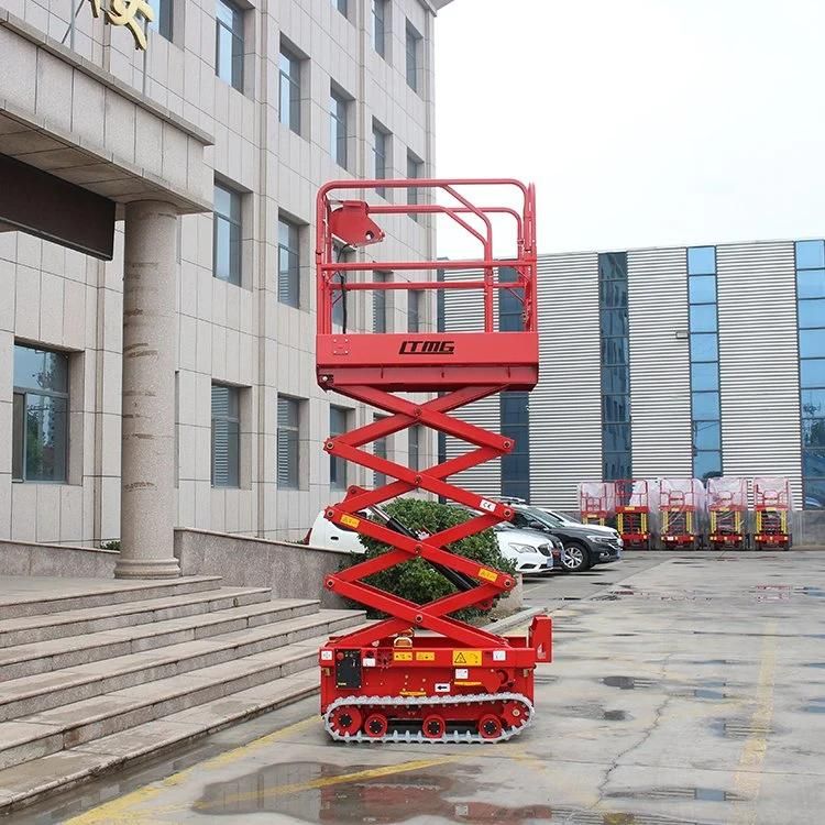 Hydraulic Aerial Work Platform Price 320kg 450kg 500kg Mini Scissor Lifting Platform with CE