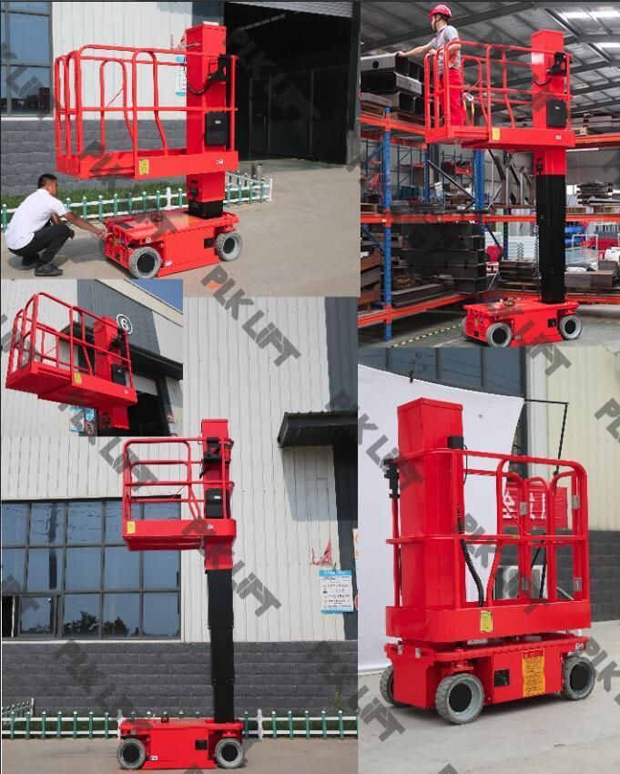 Compact Indoor Vertical One Man Ladder Lift 4m 5m Telescopic for Warehouse