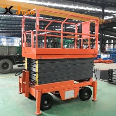 6m-16m Mobile Electric Portable Platform Hydraulic Scissor Lift for Indoor