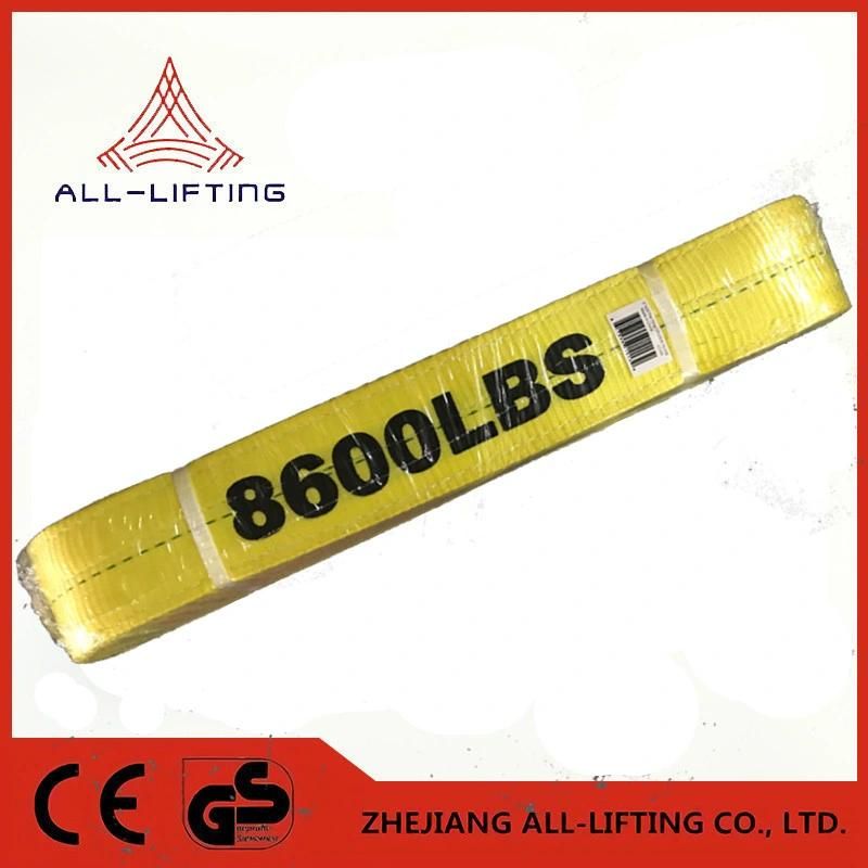 8600lbs 3′ ′ 75mm American Standard Double Flat Lifting Belt Strap Polyester Webbing Sling