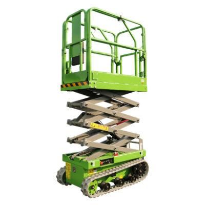 EU CE Approved Small 3m~14m Battery Powered Hydraulic Aerial Platform Mobile Scissor Lift for Sale