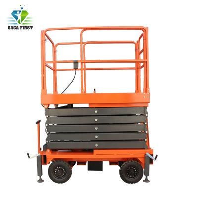 6m 10m 18m Electric Mobile Aerial Working Platform Scissor Lift