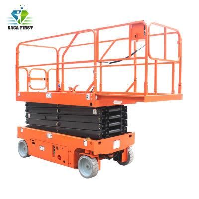 12m Man Lift Hydraulic Driving Self Propelled Mobile Scissor Lift