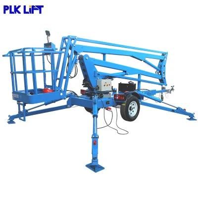 Cheap Mini Small Articulated Telescopic Tow Behind Spider Boom Lift for Rental