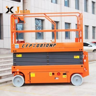 10m Lightweight Battery Charge Aerial Work Platform Man Lift