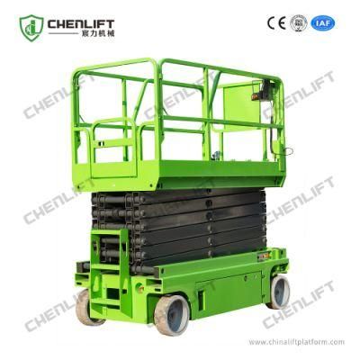 10m Platform Height Full Electric Scissor Lift with 113kg Load Extension Platform