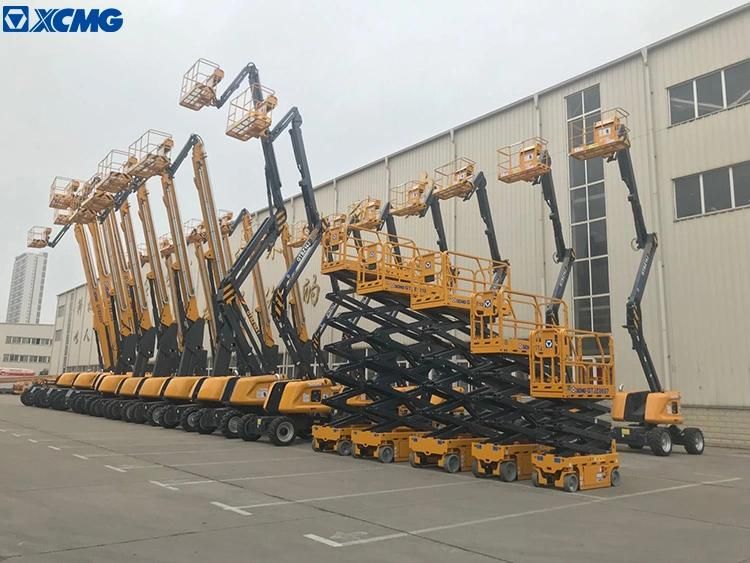 XCMG 24m Small Straight Arm Self-Propelled Mobile Aerial Lifting Working Platform Xgs24 Telescopic Boom Lift for Sale