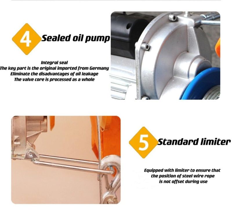 High Quality Steel Electric Lift Wire Rope Mini Electric Hoist for Sale