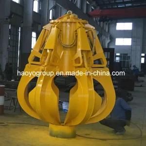 2.5m3 Metal Steel Scrap Lifting Motor Hydraulic Orange Peel Grab