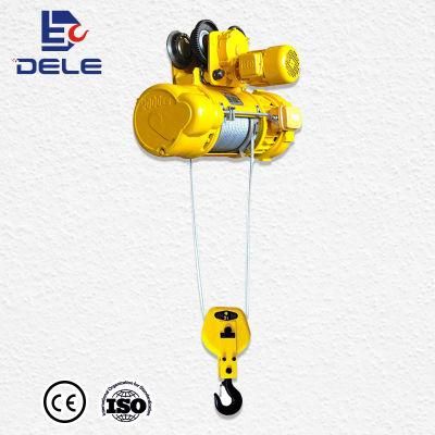 CD1 Travelling Overhead Wire Rope Electric Hoist 2ton*9m