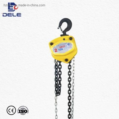 Dele Wholesale Vc-B Galvanized Lifting 5ton Manual Chain Hoist Pully Block Hoist