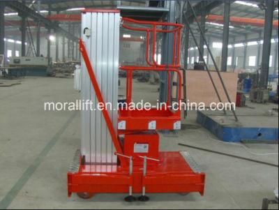Aluminum Hydraulic Single Mast Aluminum Platform Lift