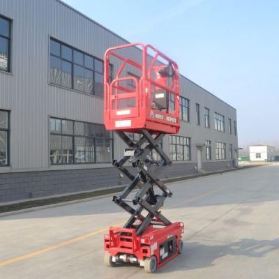 Trail-Type Small Platform Folding Scissor Lift with Extension Platform