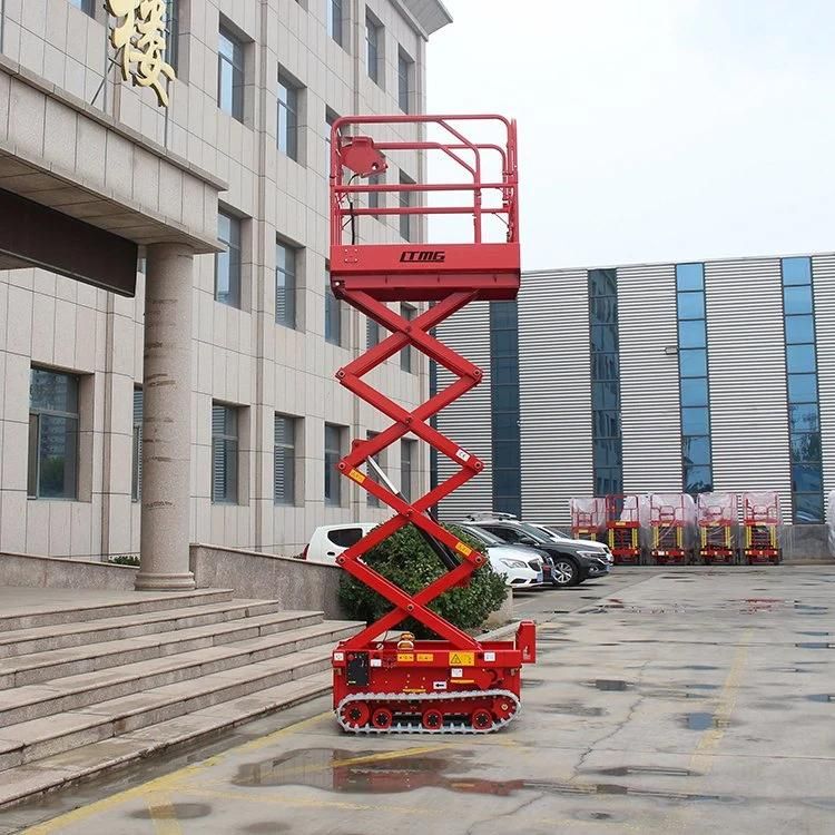 Hydraulic Aerial Work Platform Price 320kg 450kg 500kg Mini Scissor Lifting Platform with CE