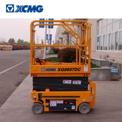 XCMG Electric Scissor Lift Xg0607DC China 6m New Mobile Self Propelled Scissor Lift Equipment Price