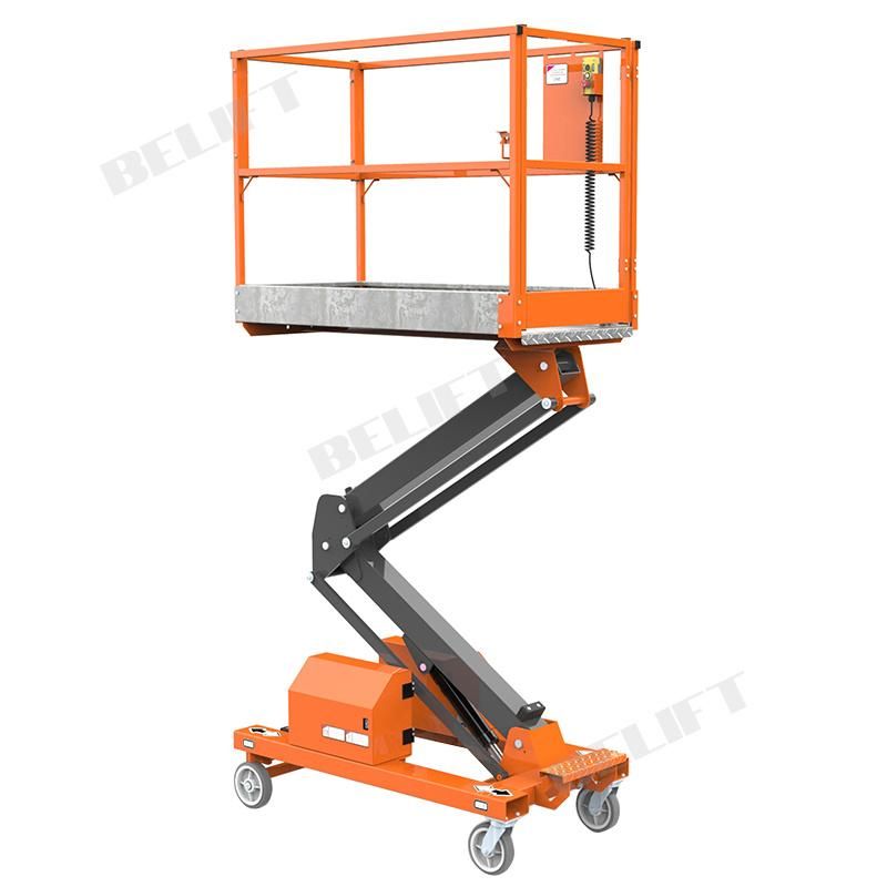 300kg Portable Aerial Goods Lifting Platforms Compact Electric Boom Lift