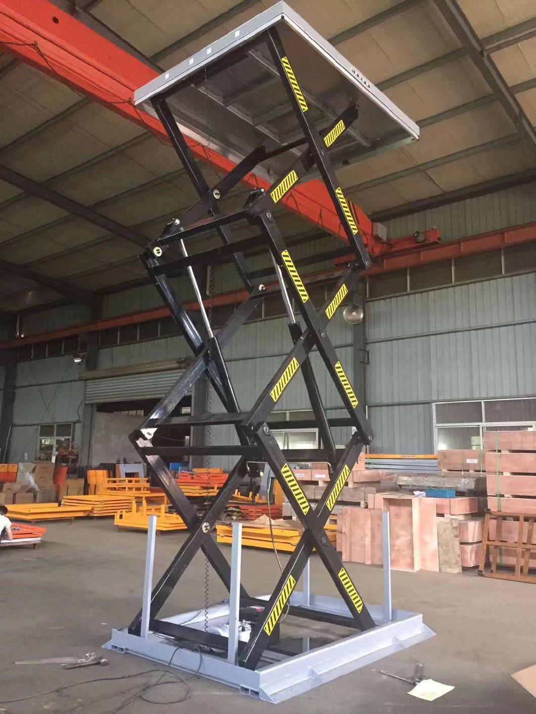 Hydraulic Stationary Three Scissor Table Lift with Customized Size