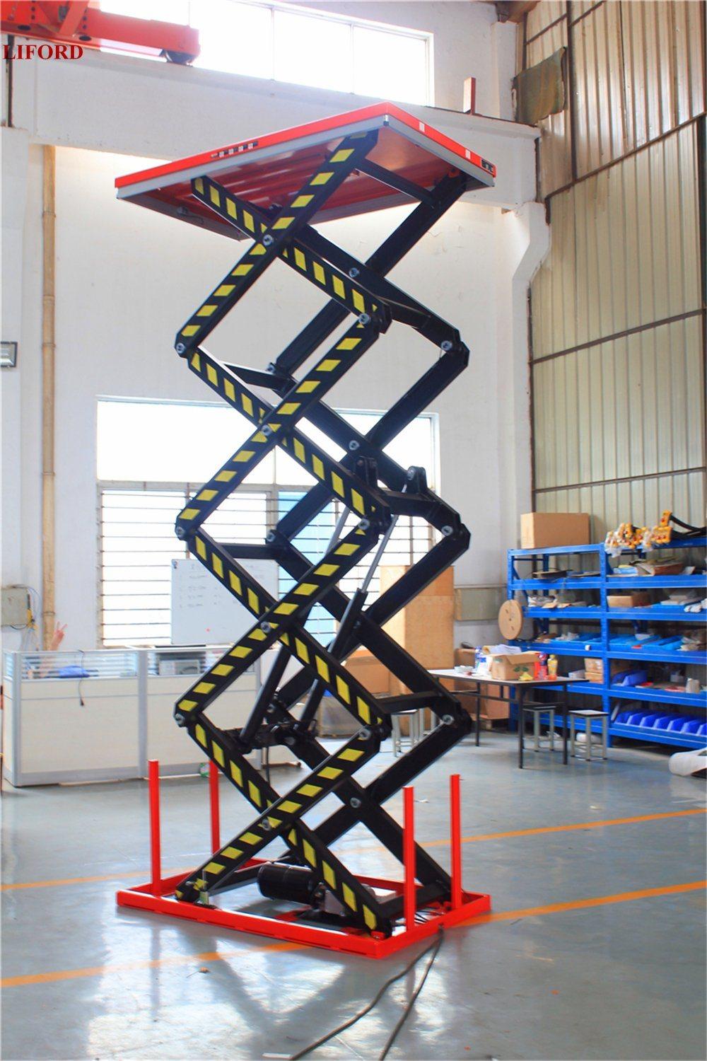 800kg Capacity Four Scissors Electric Stationary Lifting Table