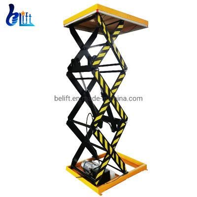 3m Small Hydraulic Cargo Lifting Tools Electric Scissor Lift Tables