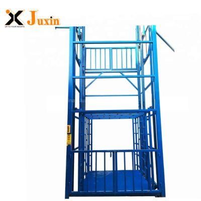 China Lift Manufacturer/Hydraulic Cargo Lift Goods Lift Guide Rail Elevator Wall Mounted Indoor Outdoor Lifter Warehouse Lifter