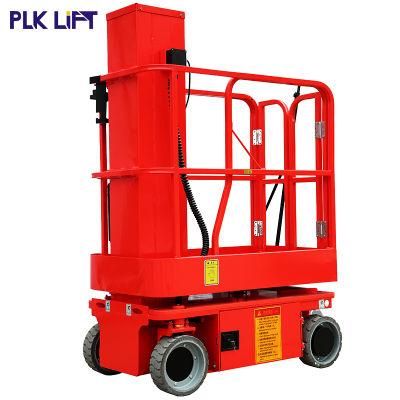 High Quality Hydraulic Self Propelled Man Lift Aluminum Mast Lift