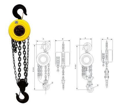 High Quality Hsz Lift Manual Chain Hoists Lifts for Sale