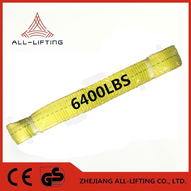 6400lbs 2′′ 50mm American Standard Double Flat Lifting Belt Strap Polyester Webbing Sling