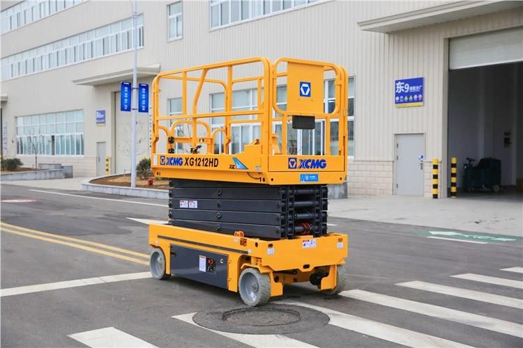 XCMG Official Xg1212HD 12m Hydraulic Small Scissor Lift with CE