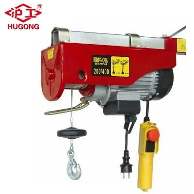 Household Wire Rope Hoist Mini Electric Hoist with Trolley