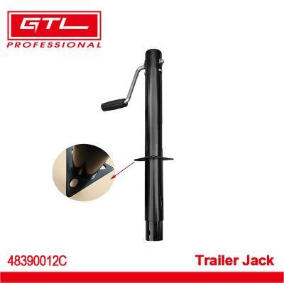 a Frame 2000 Lbs Side Wind Trailer Jack 15&quot; Lift, Trailer Jack with Trailer Jockey Wheel (48390012C)