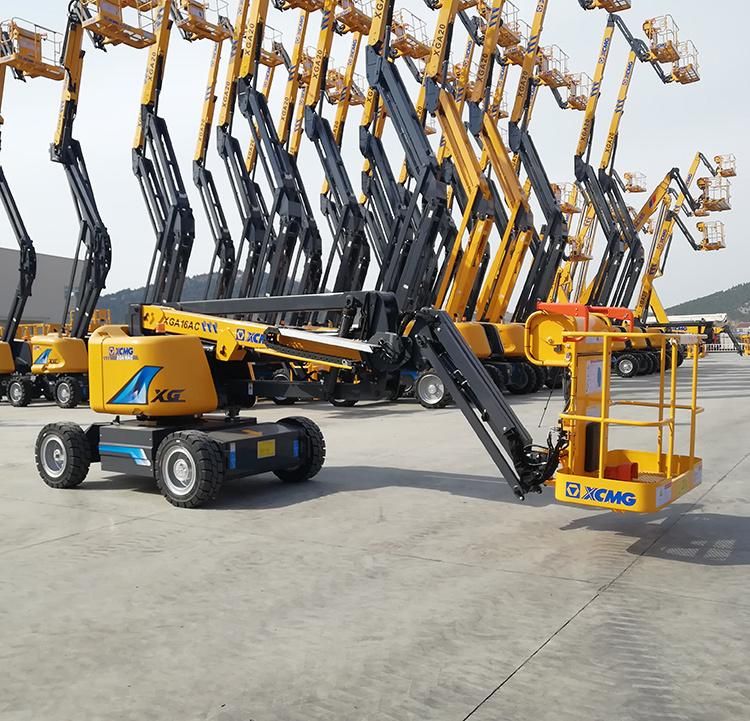 XCMG 16m Self Propelled Articulated Boom Lift Xga16AC Electric Aerial Work Platform for Sale