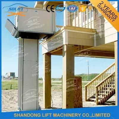 Ce Residential Vertical Handicap Stair Hydraulic Wheelchair Lifts / Disabled Lift