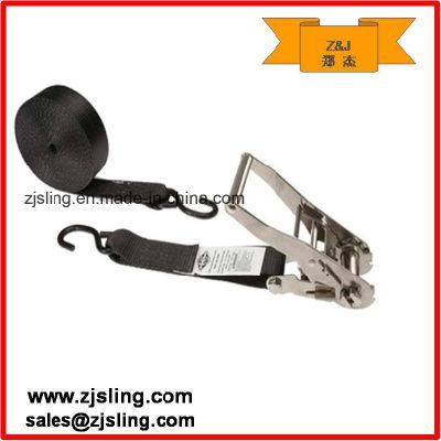 1 Inch S Hook Polyester Cargo Ratchet Lashing Strap (customized)