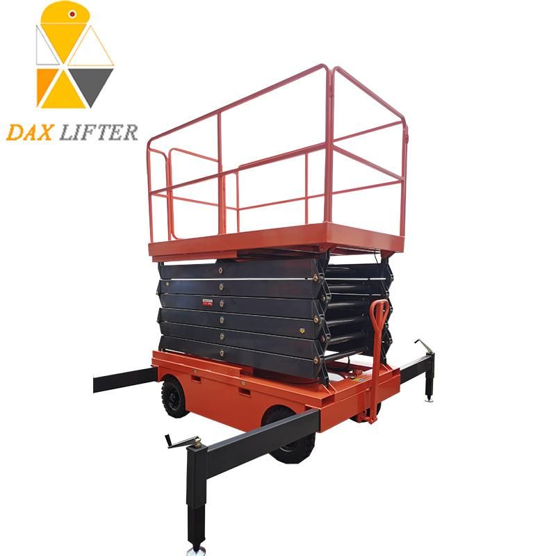 4-18m Manual Moving Mini One Man Lift Battery Hydraulic Electric Aerial Mobile Scissor Lift