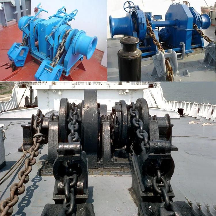 Ship Combination Anchor Windlass Mooring Winches Electric Horizontal Marine Mooring Winch with Double Drum