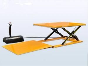 Warehouse 1500kg Low Profile Electric Hydraulic Scissor Lift Table