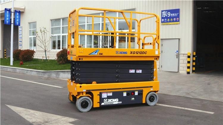 XCMG Brand Construction Aerial Lift Machine Xg1212DC China Small 12m Car Scissor Lifting Machine with Electric Motor Prices