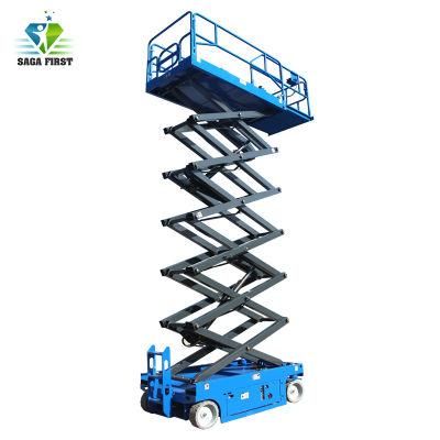 EU CE Approved Small 3m~14m Battery Powered Hydraulic Aerial Platform Mobile Scissor Lift for Sale