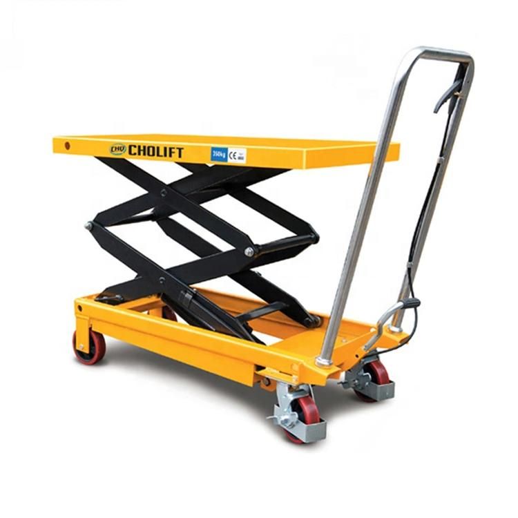 Foot Pump Hydraulic Lift Cart Manual Portable Lifting Table