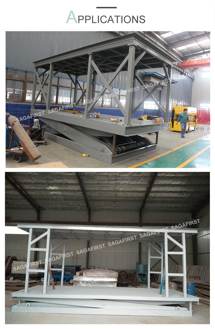 Customized Stationary Car Lifter Cargo Hydraulic Scissor Lift