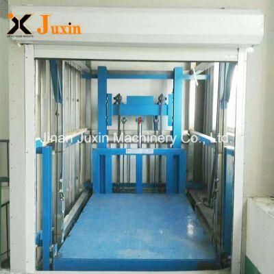 Hydraulic Cylinder Guide Rail Design Travel Floors Vertical Cargo Lift