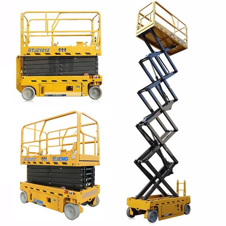 XCMG Official Portable Self Propelled Scissor Lift Gtjz1012 China 10m Small Mobile Electric Scissor Lifts for Sale