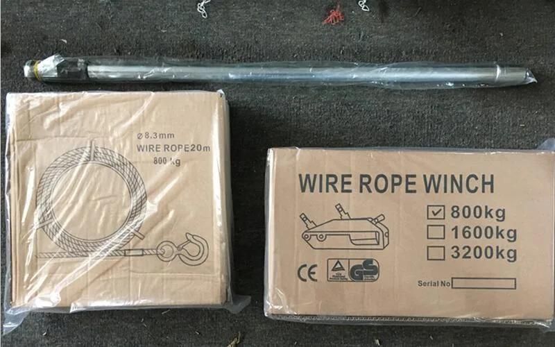 Manual Wire Rope Pulling Tools 5400kg Wire Rope Pulling Hoist