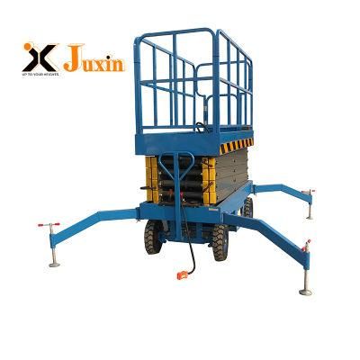 10m Mobile Scissor Aerial Platform Hydraulic Electric Semi Scissor Lift