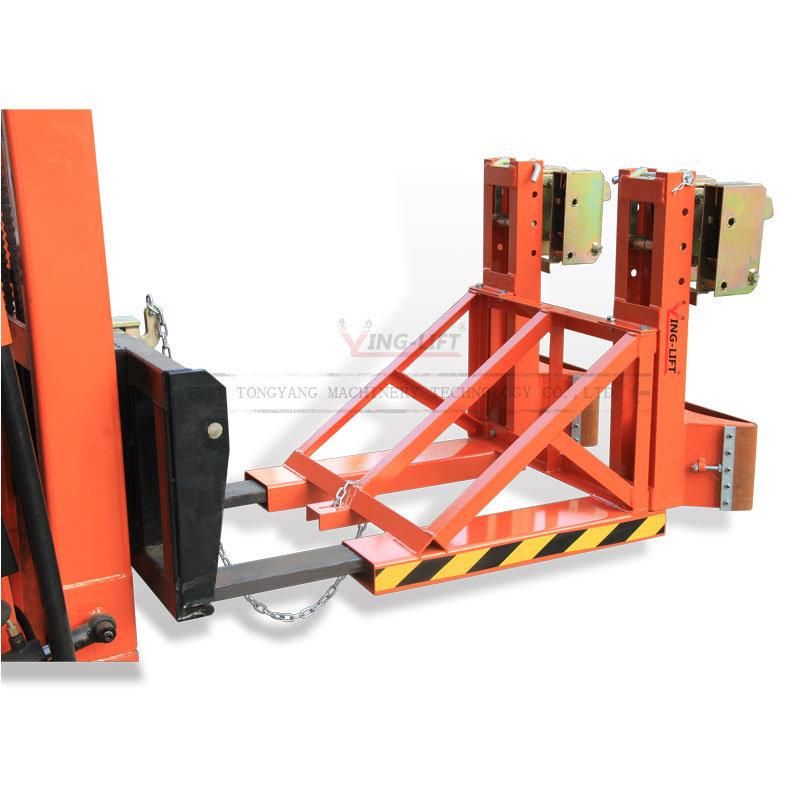 Dg1000e Double Gator Grip Heavy Duty Forklift Mounted Drum Grab with Rubber Belt