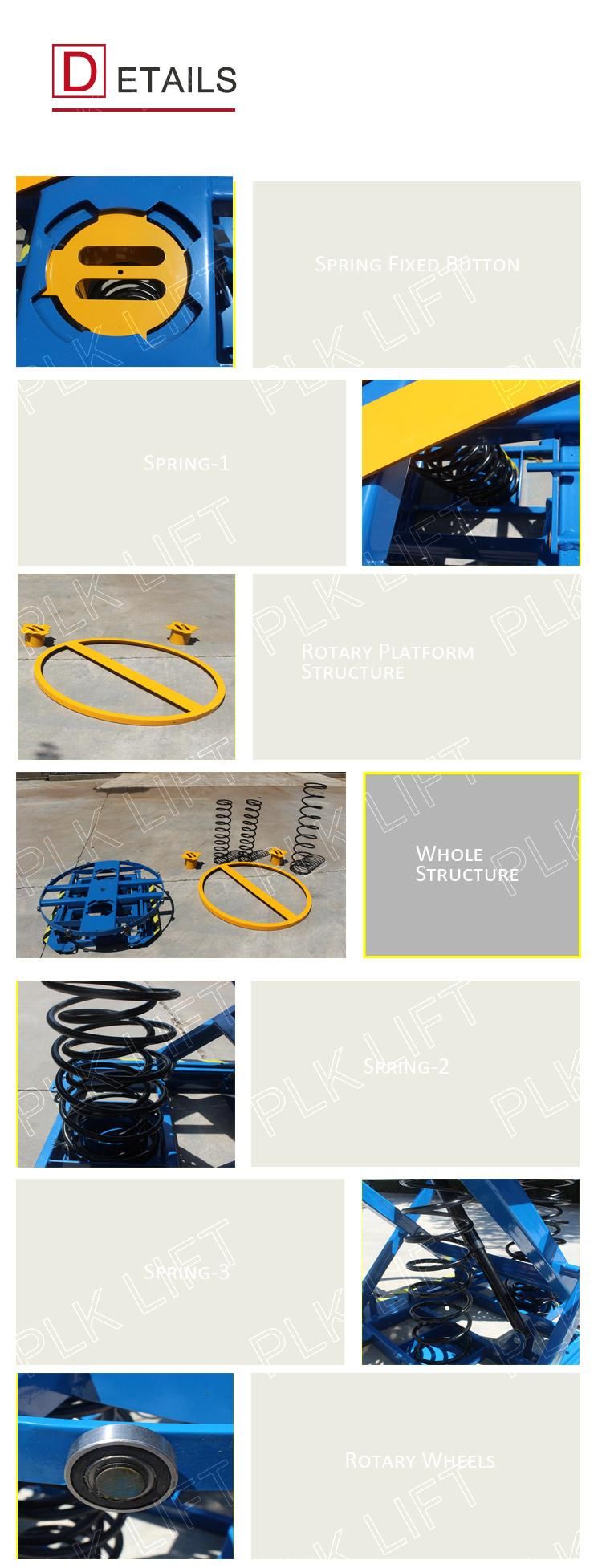 Plk Industrial Spring Positioner Actuated Pallet Level Loader Lift