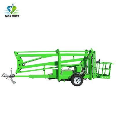 360degree Rotation Horizontal Reach Diesel Articulating Cherry Picker