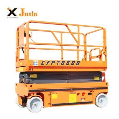 6m 10m Self Propelled Scissor Lift Vertical Man Lifting Platform Mobile Scissor Lift