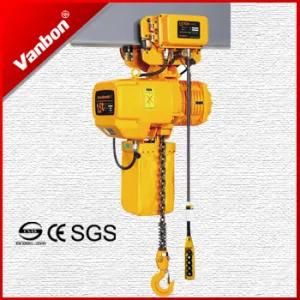 1.5ton Monorail Trolley Type with Japan Fec G80 Chain &amp; Schneider Contactor Electric Chain Hoist
