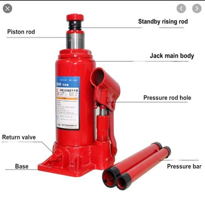 China Manufacturer 5 Tons Vertical Car Jack Hydraulic Bottle Jacks